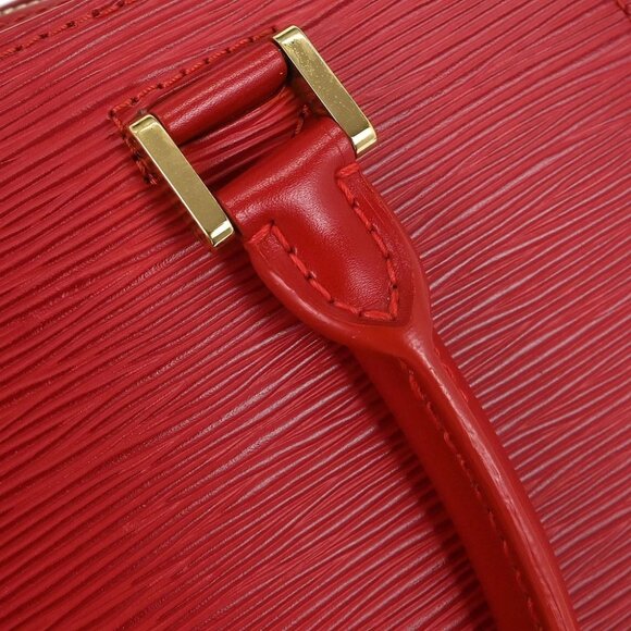 Louis Vuitton Red Epi Pont Neuf Handbag - Picture 5 of 10
